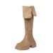 Internet Celebrity Western Cowboy For Women, Autumn And Winter Over-the-Knee Long Snow Boots, Foldable Two-Way_vogvips.com