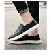 Men's Simple Casual Leather Shoes, Convenient To Wear, Soft-soled Casual Board Shoes_vogvips.com