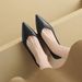 cameido Women's Pointed - Toe Low - Cut Heeled Pumps. Ideal For Spring, These Shoes Are Perfect For Professional Commuting And Work._vogvips.com