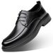 Men's 2025 New Model Cowhide Lace-up Men's Business Formal Casual Leather Wedding Groom Shoes_vogvips.com