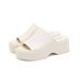 Thick Soled Slippers, Women's Ins, Trendy Soft Soles, EVA Wedge Sponge Cake, Super High Heels, Wearing Beach In A_vogvips.com