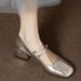Elegant 2026 French Fairy Temperament Single Summer New Style Paired With Skirts Height Increasing Slimming Chunky Heel_vogvips.com