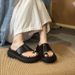 Thick-bottomed Set Of Toe Slippers For Women To Wear In The Summer Of 2026, New Fashion Sanya Vacation Beach Sandals_vogvips.com
