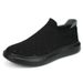 New Style Sports Casual Flyknit Lightweight Running All Black Sock Thick Sole Couple Lazy Simple Men's Shoes_vogvips.com