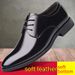 Selected New Elegant Men's British Style Elevated Business Casual Leather Shoes Fashion Simple Versatile Pointed Shoes_vogvips.com