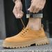Low-top Tooling Shoes Men's Single Shoes Casual Shoes Big Head Leather Shoes Men's Shoes_vogvips.com