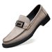Men's Plus Size 47 Soft Soled Bean 46 British Fashion Driving 45 Youth Leather Shoes Casual Loafers_vogvips.com