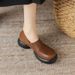 High Quality Loafers For Women, Thick Sole High Heel Platform Wholesale Cross-Border Spring And Autumn Soft Small Leather Shoes, Deep_vogvips.com