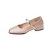 Thick Heels French Style Fragrant Mary Jane Single Women's Spring And Autumn 2024 New Black Evening Boat Shoes_vogvips.com