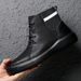 European Warm Series Men's Martin High Top Winter Plush Warm Shoes Genuine Leather Height Increasing Thickened Cotton Boots Trendy_vogvips.com