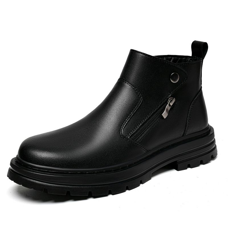 Martin Boots Men's High-top Velvet Men's Wind Retro Casual Boots Big Yellow Boots Men_vogvips.com