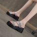 Small Thick-bottomed Cool Slippers, Female New Two Wear Height-increasing Fairy Wind Beach, Wearing Female Cool Slippers_vogvips.com