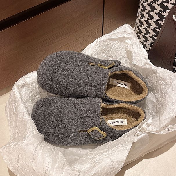 Boken Women's Shoes 2025. Autumn/Winter New Bestseller One-step Fleece Cotton Shoes_vogvips.com