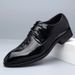 Euro Step Top Layer Cowhide Formal Leather British Style Single Men's Brogue Carved Trendy Wedding Shoes Breathable Comfortable_vogvips.com