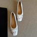 Sheepskin Version Gentle Shallow Bow Flat Shoes For Women One Foot Square Head Horse Hair Ballet Shoes_vogvips.com