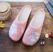 Slippers, Single Slippers/woolen Slippers, Hanfu Women's Embroidered Cloth Shoes, Fringed Cotton Slippers_vogvips.com