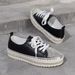 WHSI New Plus Size Women's Internet Famous Rhinestone White Shoes, Versatile Thick Soled Sponge Cake Loafers,_vogvips.com