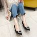 High Heels For Women 2025 Spring And Autumn Thin Heel Rhinestone Pointed Toe Design Sense Niche French Style Shallow_vogvips.com