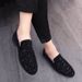 New Fashion Black Business Casual Daily Black Simple Matte Office Men's Shoes One Foot Pedaling Foot Brown Banquet Dress Leather Sh_vogvips.com