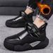 Men's Winter Snow Boots With Fleece Linin, Waterproof & Slip-Resistant High-Top Shoes For Extreme Cold Weather Leather And Fur Non Slip High Top_vogvips.com