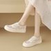 cameido Women's Flat Slip-on Casual Shoes In The Style Of Floral Lace Mesh Fisherman's Shoes。_vogvips.com