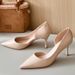 2025 Spring And Autumn New Sexy Side-Cut Out Shoes, Internet Celebrity French Style High Heels, Women's Elegant Black_vogvips.com