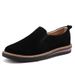 Women's Shoes Large Size Suede Outdoor Slip On Striped Sole Casual Women's Shoes_vogvips.com