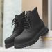Vintage Martin Boots Men's High-top Locomotive Leather Boots Men's Heavy American Tooling Boots_vogvips.com