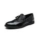 Euro Step Large Size Casual Morning Leather Brogue Gold Set Lightweight Loafers Tassel Formal Men's Shoes_vogvips.com