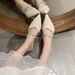 Women's New Fashion Rhinestone Pointed Thin Heeled Sandals With High Heeled Shoes Outer Wear Sandals_vogvips.com