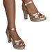 2026 Summer New Model Gold Shiny Cross-Twisted Waterproof Platform Women's Square-Toed Chunky Heel Open-Toe Strap High_vogvips.com
