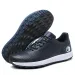 Men Solid White Waterproof Golf Shoes Spikeless Anti Slip Breathable Cushioned Sole Outdoor Sport Sneakers_vogvips.com
