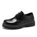 2025 Spring New Black Trendy Round Head Casual Men's British Business Leather Formal Work Shoes_vogvips.com