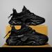 Men's Shoes Breathable Summer Casual Sneakers With Thick Sole, Lightweight Mesh Upper For Comfort And Style Daddy Work Safety Shoes_vogvips.com
