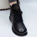 2025 Autumn New Short Thick Sole Martin Casual Lace-up Ankle Boots Low Heel Fleece Women's Shoes_vogvips.com