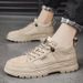 European Warm Series Martin 2025 Spring Leather Shoes Versatile British Style Men's Work Desert Boots Non-Slip Height Increasing_vogvips.com