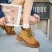 European Warm Series Couple Genuine Leather Yellow 2025 New Autumn Winter Men's British Style Short Thick Sole Martin Boots Women's Shoes_vogvips.com
