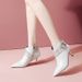 Martin Short For Women Winter Versatile Side Zipper Women's Shoes 2023 New High Heel Pointed Toe Slim Fashion Boots_vogvips.com