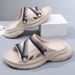 New Summer Couple Slippers For Men Women, Thick Anti Slip Height Increasing Straight Drag, Casual And Fashionable, Soft_vogvips.com