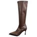 So Beautiful! Super Slimming Pointed Toe High Heel Stretch Slim Long For Women, Autumn Winter Leg-Wrapping Boots,_vogvips.com