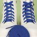 Polyester Plain Weave White Shoelaces Colorful Flat White Sneaker Laces_vogvips.com