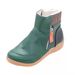 New Style Short Winter Fashion Leather Patchwork Flat Zipper Martin Boots Plus Size Women's Shoes_vogvips.com