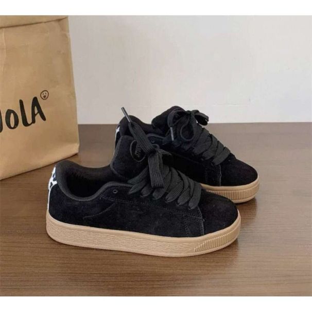 Black 2026 New Casual Loafers Couples Spring And Autumn High End Sneakers Leisure Sports Shoes For Women_vogvips.com