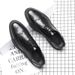 Suitable For All Seasons White Brogue For Men Korean Style Patent Leather Carved Breathable Business Formal Versatile Casual Men's Shoes A310-G_vogvips.com