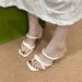MTX Slimming Fashionable Sandals For Women 2025 Summer New Outdoor Thick Shoes Fairy Style High Heel Slippers_vogvips.com