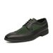 Euro Step New Business Formal Large Size 48 Men's British Brogue Color Block Youth Leather Shoes_vogvips.com