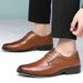 Euro Step Summer New Brogue Floral Formal Large Size Wedding For Photo Studio Photoshoot Groomsmen Shoes_vogvips.com