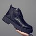 Chelsea Boots Men's Leather Business Dress Men's Shoes Locomotive Knight Short Boots Men's Retro Style Men's Boots_vogvips.com