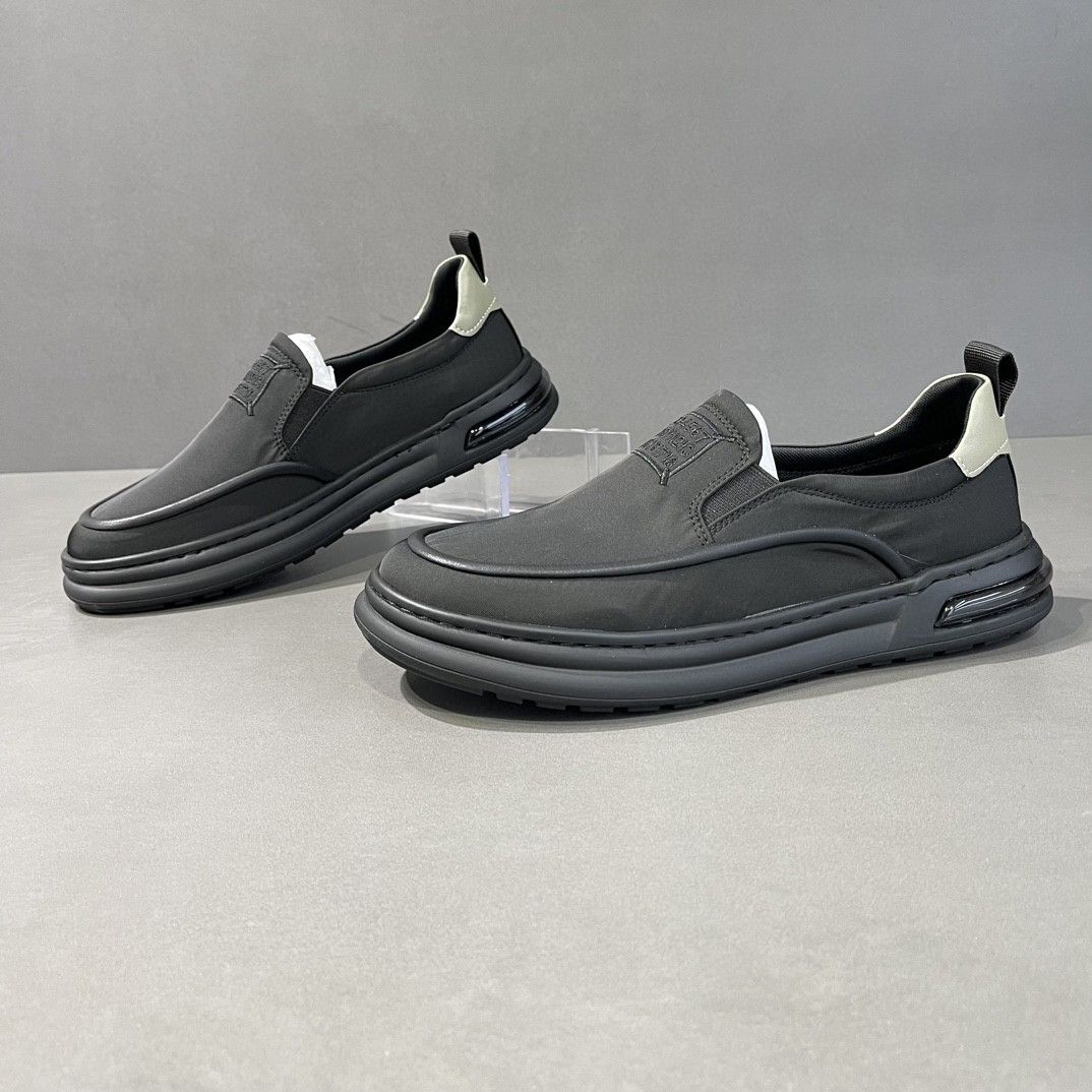 Men's Spring And Summer New Breathable Soft Soled Ice Silk Canvas Bean For Lazy Casual Trend Men's Shoes_vogvips.com