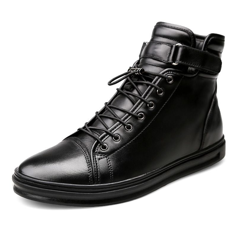 High Top Martin Boots Men's Head Men's Boots Fleece Cotton Boots Tooling Military Boots Men's Shoes_vogvips.com